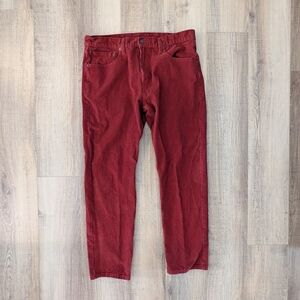Levi's Men's Corduroy Pants in Deep Red